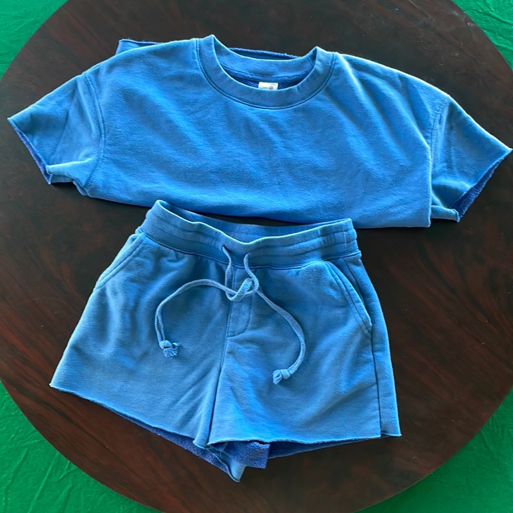 Lounge short set with cropped top